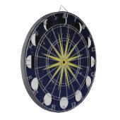 Zon, Moon Phases & Stars Dartbord (Voorkant Links)