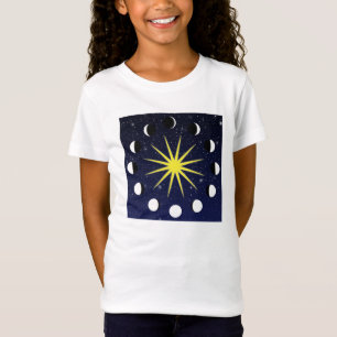 Zon, Moon Phases & Stars T-shirt