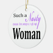 Zo'n Nasty Woman Keramisch Ornament (Links)