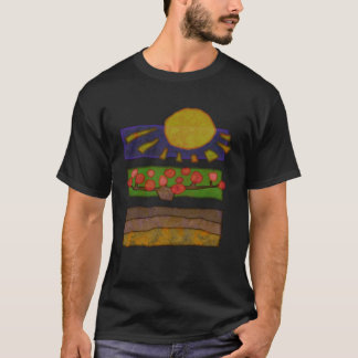 Zon natuur viert het leven t-shirt