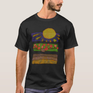 Zon natuur viert het leven t-shirt