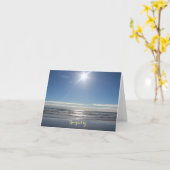 Zon oceaangolven Tranquility Note Kaart (Gele Bloem)