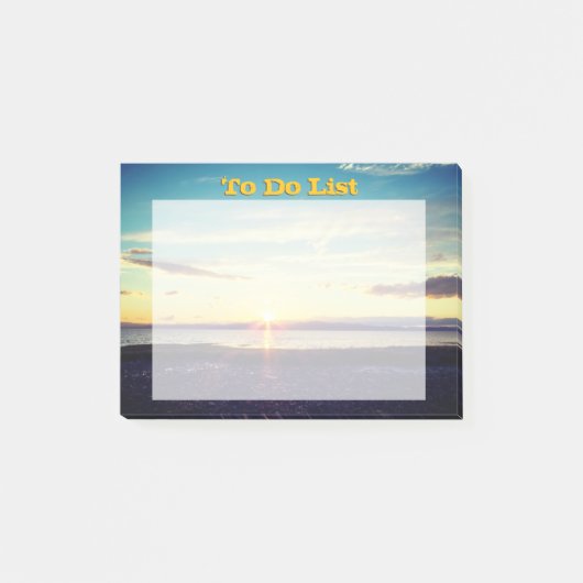 Zon om lijst te doen post-it® notes (Voorkant)