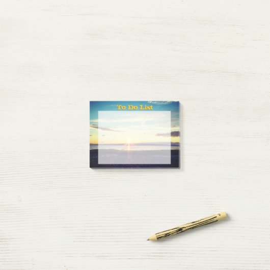 Zon om lijst te doen post-it® notes (Op bureau)