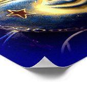 zon onderaan maan poster (Hoek)