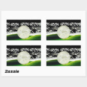 ZON OP DE MAAN RECHTHOEKIGE STICKER (Vel)