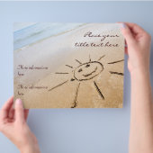 Zon op de strand flyer (Hand)