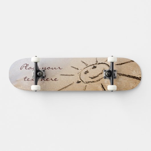 Zon op de strand skateboard (Horizontaal)