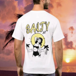 Zon op het strand door Salty AF T-shirt