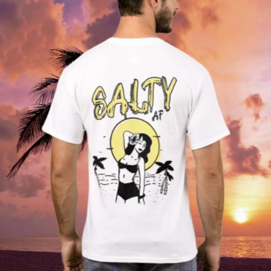 Zon op het strand door Salty AF T-shirt