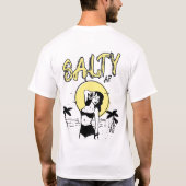 Zon op het strand door Salty AF T-shirt (Achterkant)