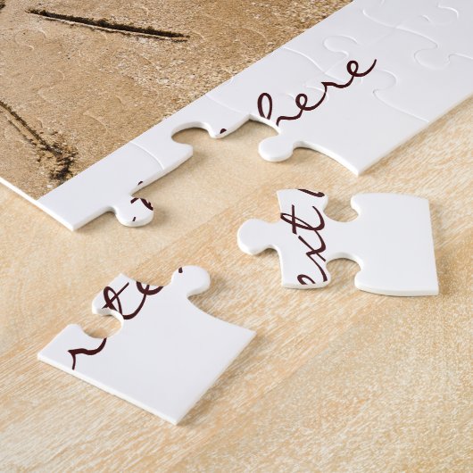 Zon op het strand legpuzzel (Zijkant)