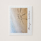 Zon op het strand legpuzzel (Verticaal)