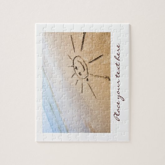 Zon op het strand legpuzzel (Verticaal)