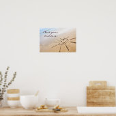 Zon op het strand poster (Keuken)