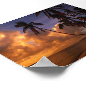 zon op het strand poster (Hoek)