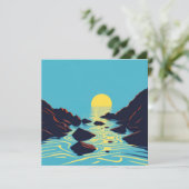 Zon op het water (Staand voorkant)