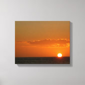Zon op het water bij zonsondergang > Zonnecanvasaf Canvas Afdruk (Voorkant)