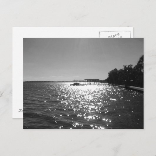 Zon op het water briefkaart (Voorkant / Achterkant)