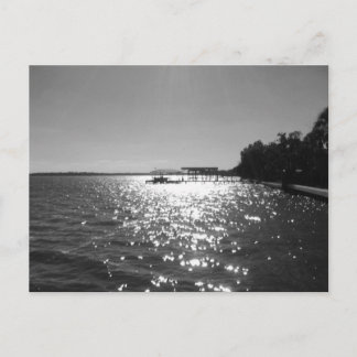 Zon op het water briefkaart