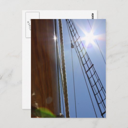 Zon op je nagels briefkaart (Voorkant / Achterkant)