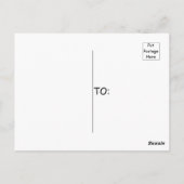 Zon op Ocean Wave met Cloudy Blue Sky Briefkaart (Achterkant)