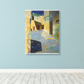 Zon op straat canvas afdruk (Insitu (Houten vloer))