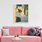 Zon op straat canvas afdruk (Insitu (Woonkamer))