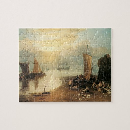 Zon opkomend door dampen van Joseph Turner Legpuzzel (Horizontaal)
