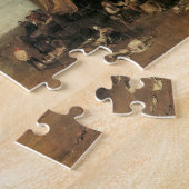 Zon opkomend door dampen van Joseph Turner Legpuzzel (Zijkant)