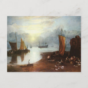 Zon opkomend door stoomvissers, J.M.W. Turner Briefkaart