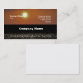 Zon over een kornveld visitekaartje (Voorkant / Achterkant)