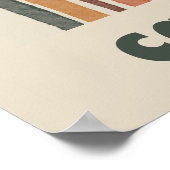 Zon Over Een Regenboog Poster (Hoek)