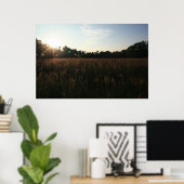 Zon over veld #4156 Poster (Thuiskantoor)