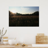 Zon over veld #4156 Poster (Keuken)
