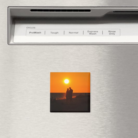 Zon Paar Silhouet Liefde Sanibel Sunset Magnet (Insitu (Vaatwasser))