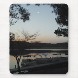 Zon plaatsen, rijzende maan boven Arrowiad Muismat