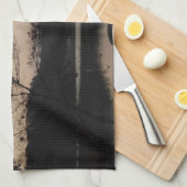 Zon plaatsen, rijzende maan boven Arrowiad Theedoek (Quarter Fold)