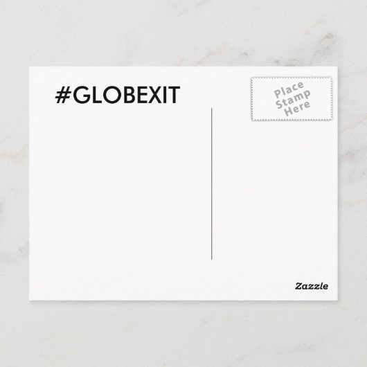 Zon plaatst nooit op Flat Earth! Briefkaart (Achterkant)