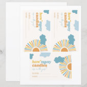 Zon Raad eens hoeveel Snoepjes Kaarten (Voorkant / Achterkant)