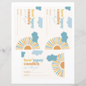 Zon Raad eens hoeveel Snoepjes Kaarten (Voorkant)