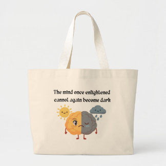 Zon Regen Hersenen Verlicht Brein Gele Student Grote Tote Bag