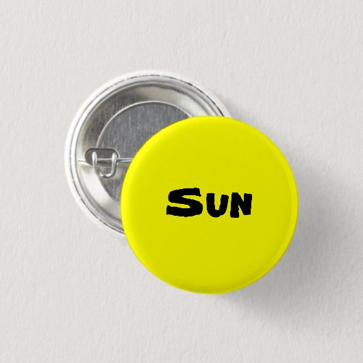 Zon Ronde Button 3,2 Cm (Voorkant /achterkant)
