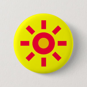 Zon Ronde Button 5,7 Cm