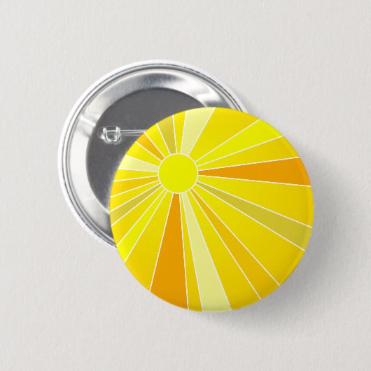 Zon Ronde Button 5,7 Cm (Voorkant /achterkant)