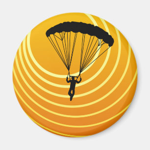 zon scène het skydiving magneet