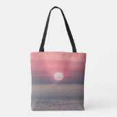 ZON-SETTING OP OCEAN HORIZON TOTE BAG (Achterkant)