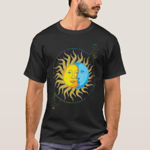 Zon Sikkel Maan Astronomie Hemellichaam Astrolo T-shirt