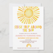 Zon Sinaasappel Eerste reis rond de zon 1e verjaar Kaart (Voorkant)