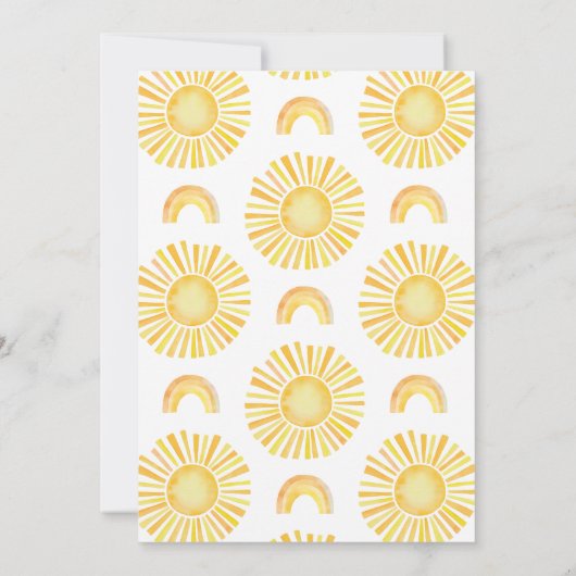 Zon Sinaasappel Eerste reis rond de zon 1e verjaar Kaart (Achterkant)